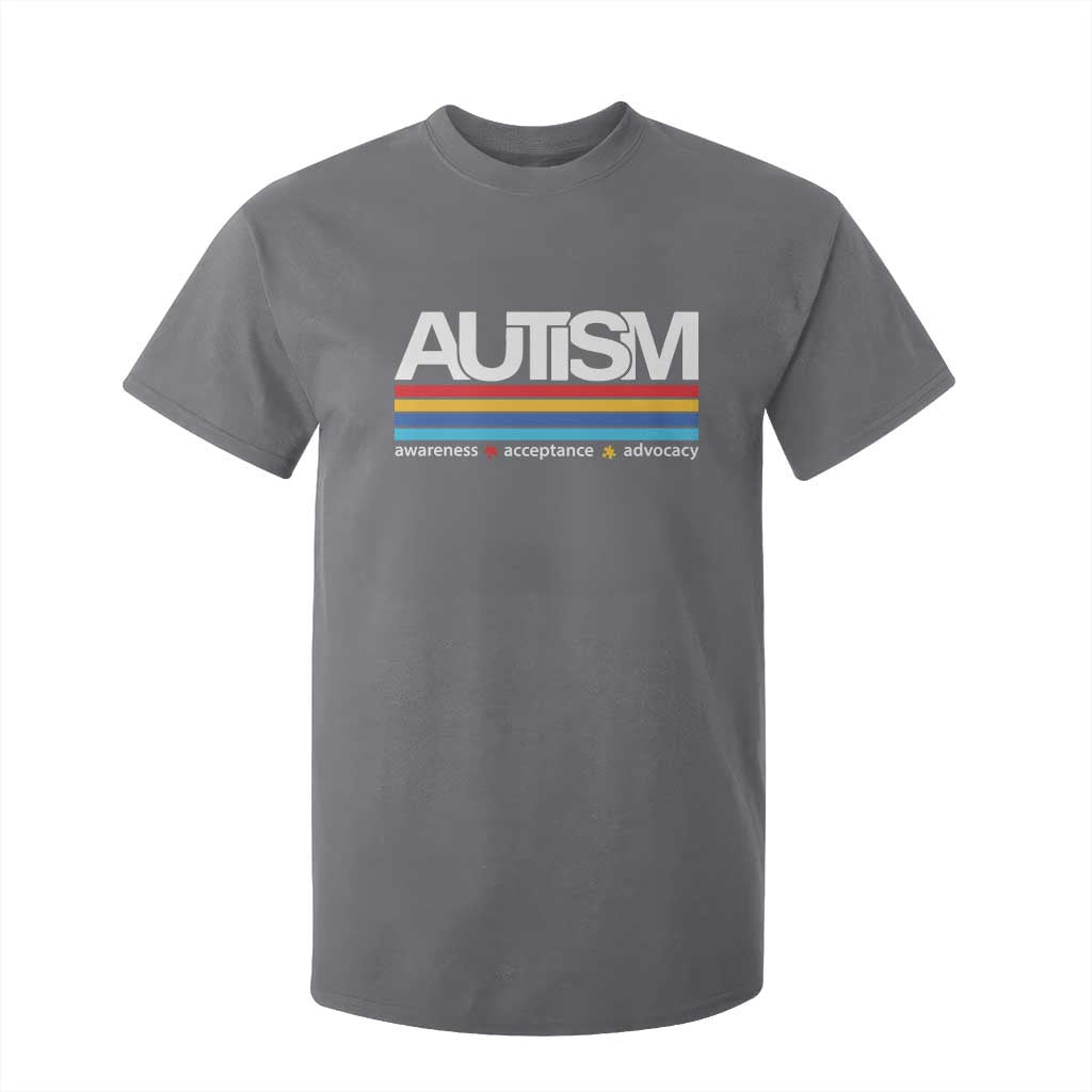 Retro Autism Support Acceptance T Shirt For Kid