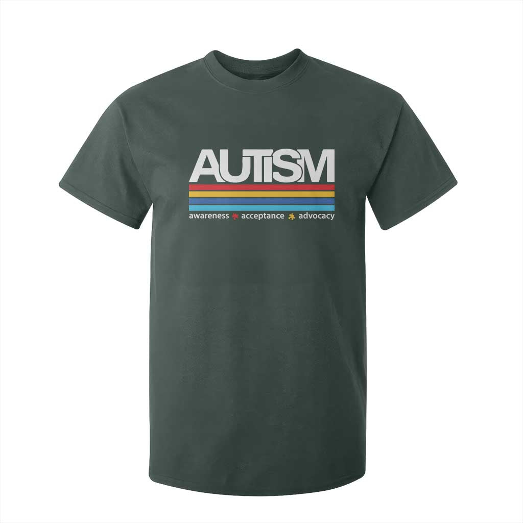 Retro Autism Support Acceptance T Shirt For Kid