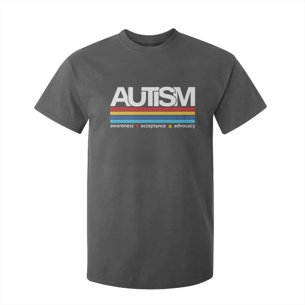 Retro Autism Support Acceptance T Shirt For Kid