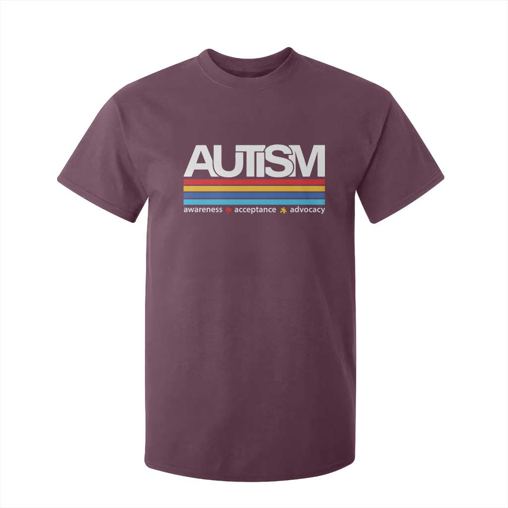 Retro Autism Support Acceptance T Shirt For Kid