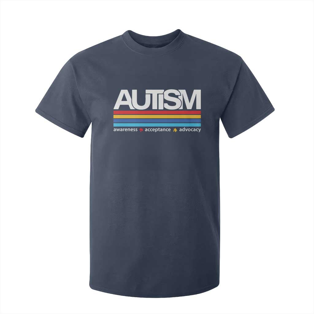 Retro Autism Support Acceptance T Shirt For Kid
