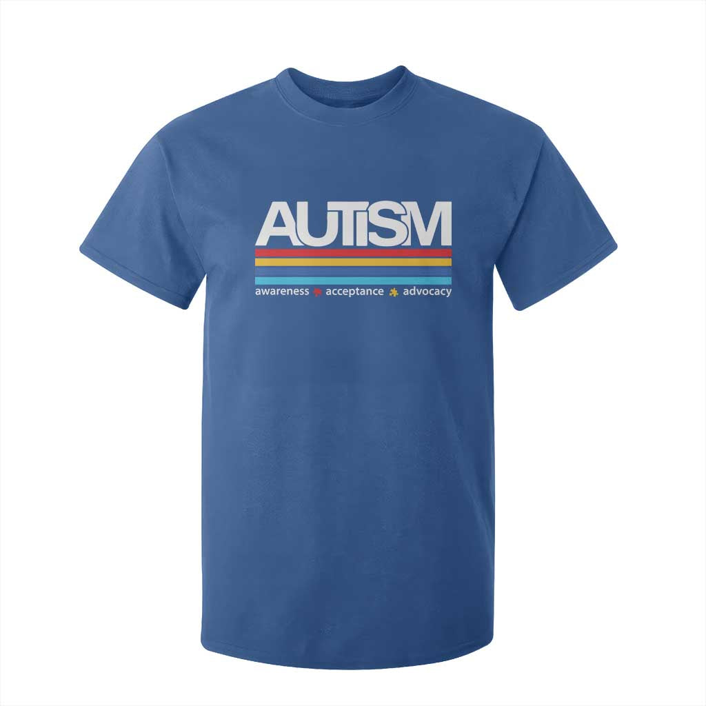 Retro Autism Support Acceptance T Shirt For Kid