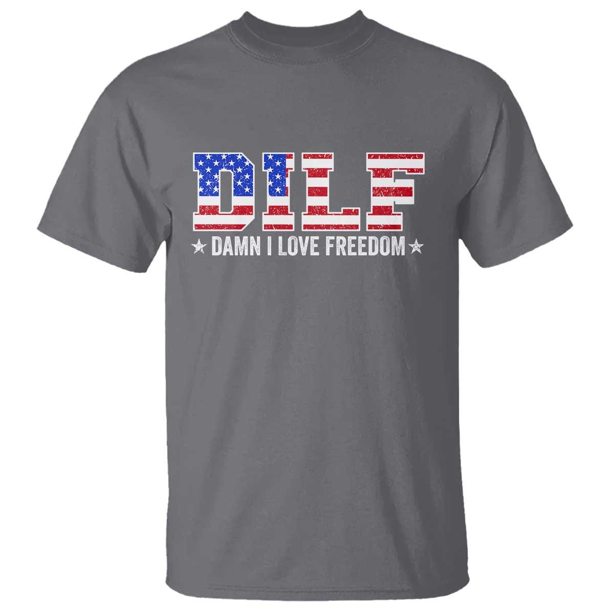 funny-patriotic-4th-of-july-t-shirt-dilf-damn-i-love-freedom-american-flag