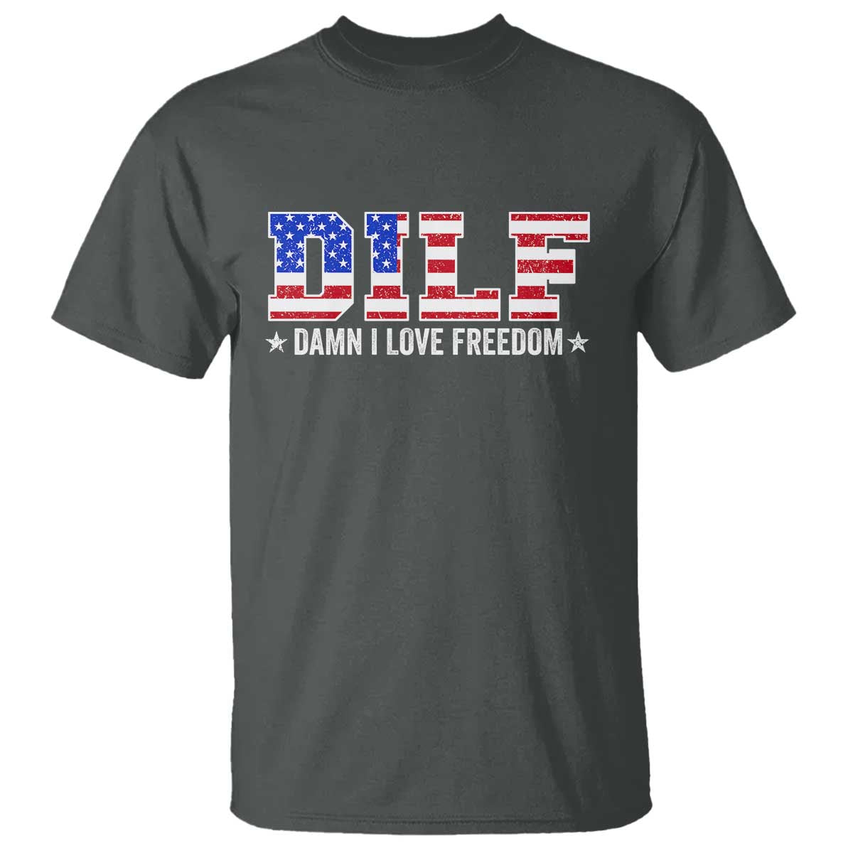 funny-patriotic-4th-of-july-t-shirt-dilf-damn-i-love-freedom-american-flag