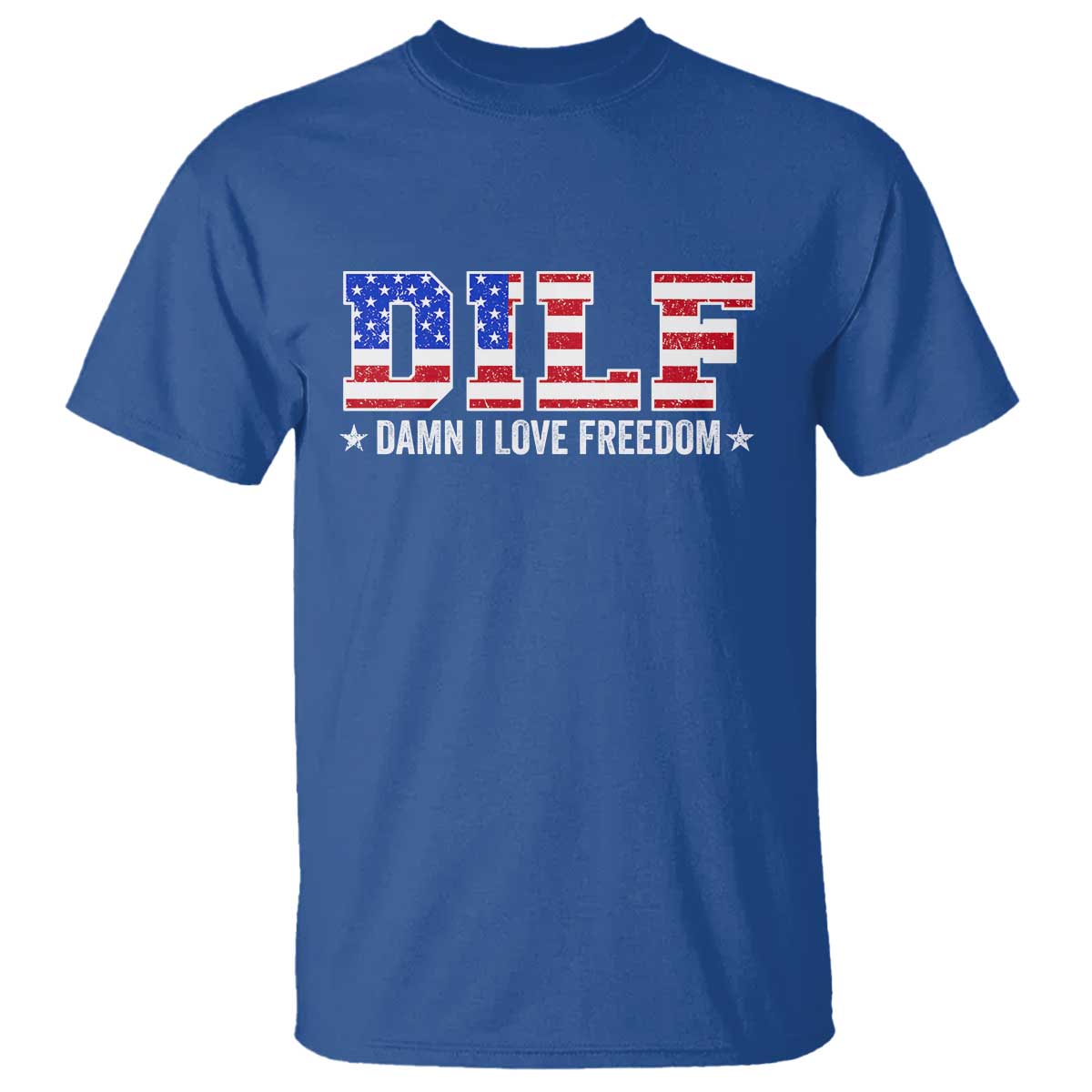 funny-patriotic-4th-of-july-t-shirt-dilf-damn-i-love-freedom-american-flag