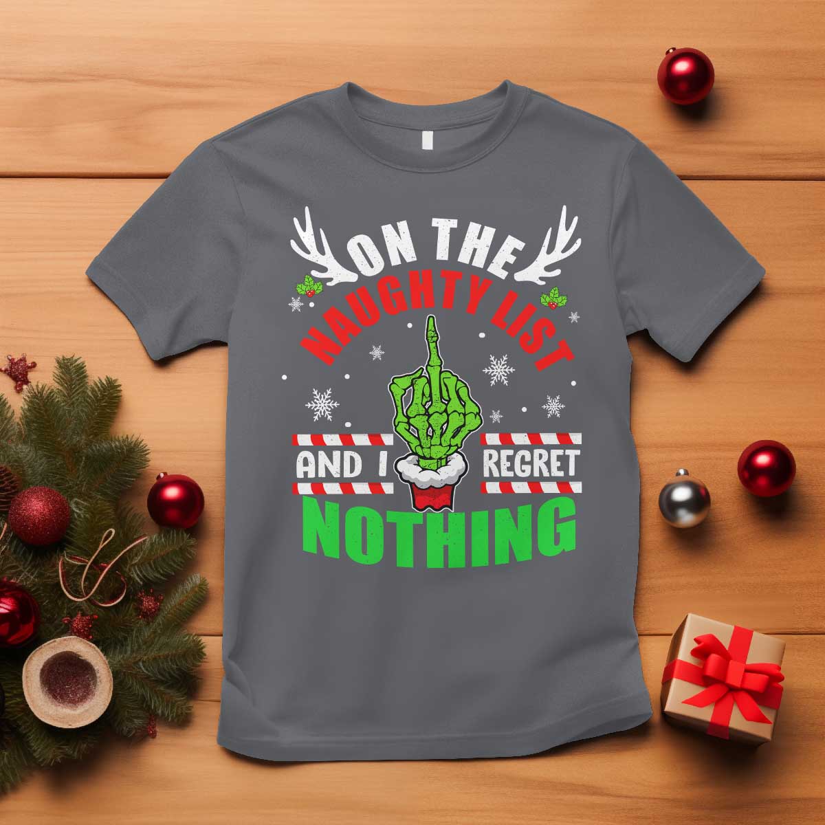 funny-xmas-t-shirt-on-the-list-of-naughty-and-i-regret-nothing-christmas