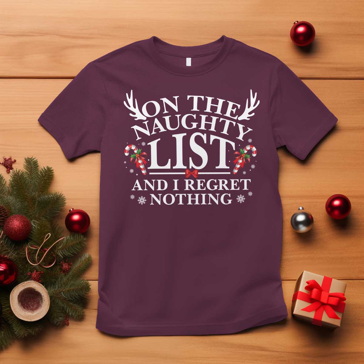 funny-xmas-t-shirt-on-the-naughty-list-and-i-regret-nothing