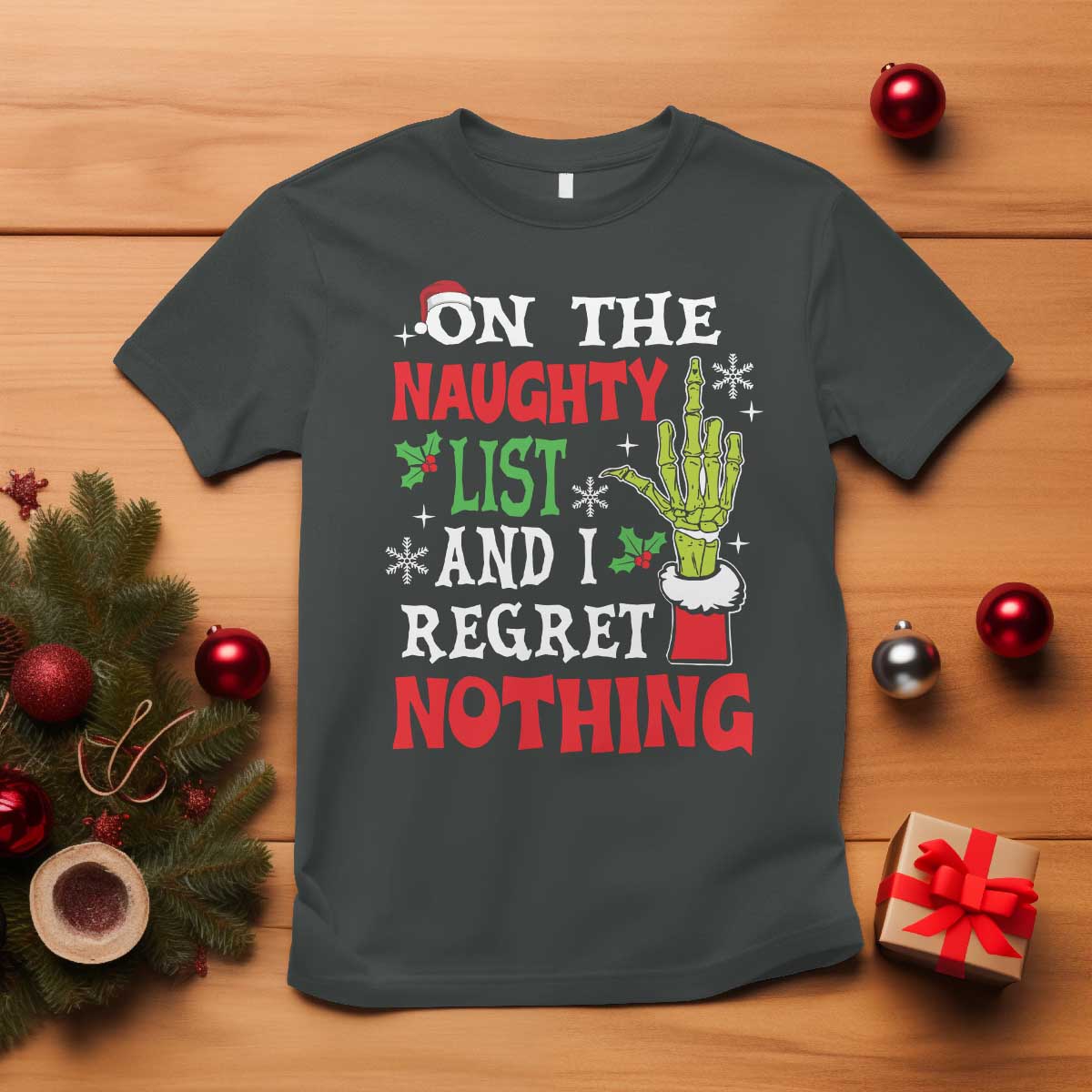 funny-christmas-t-shirt-on-the-list-of-naughty-and-i-regret-nothing-xmas