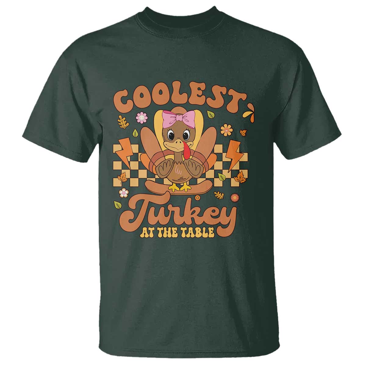 thanksgiving-kids-t-shirt-coolest-turkey-at-the-table-girls-toddler-youth