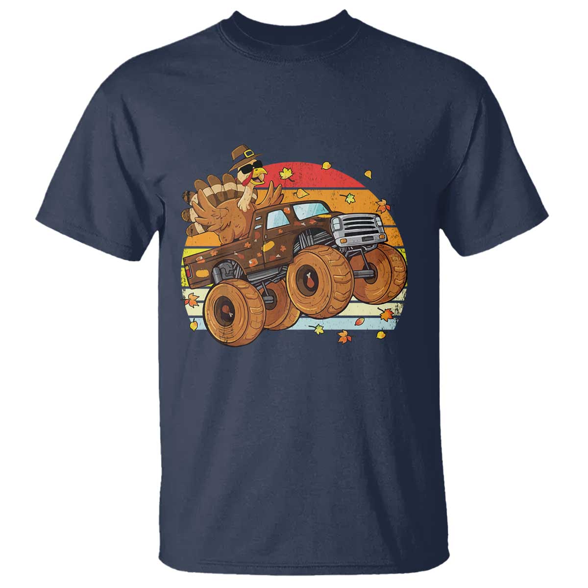 thanksgiving-turkey-riding-monster-truck-t-shirt-retro-fall-boy-tee-kids-autumn