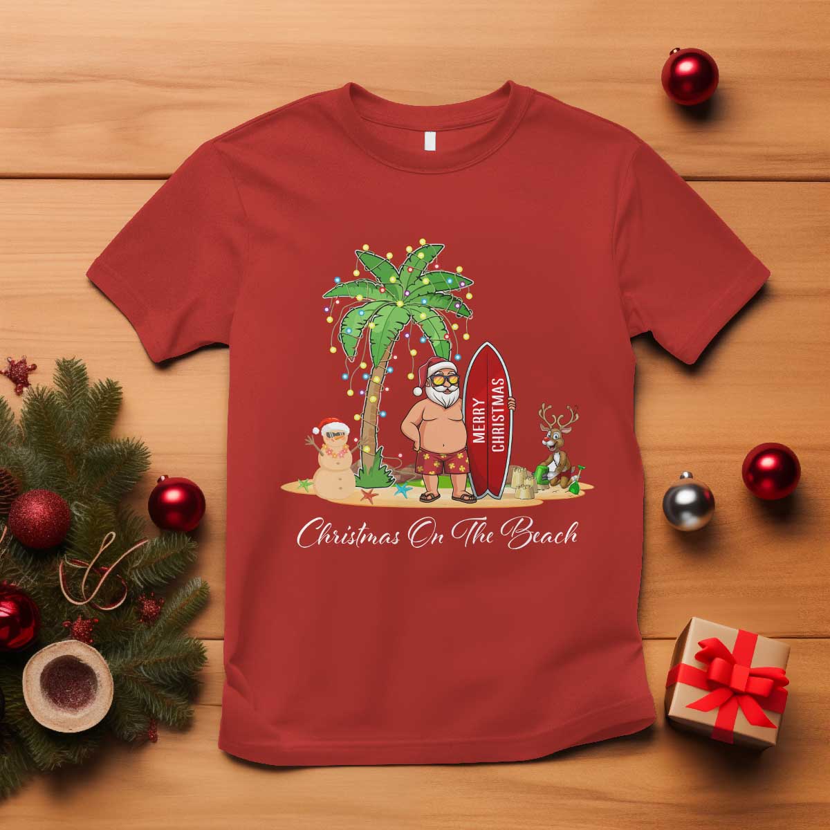 hawaii-christmas-t-shirt-christmas-on-the-beach-holiday-xmas-palm-tree