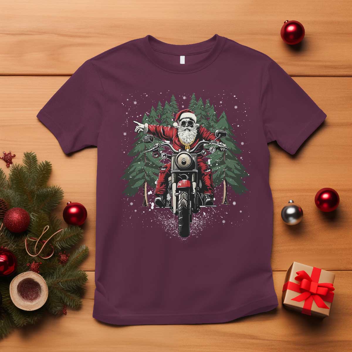 christmas-motorcycle-t-shirt-santa-biker-riding-motorcycle