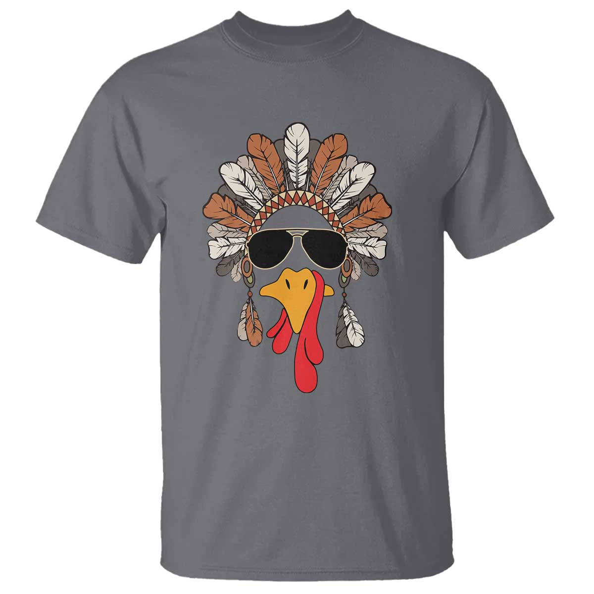 funny-turkey-face-t-shirt-family-matching-native-hat-cute-fall-thanksgiving