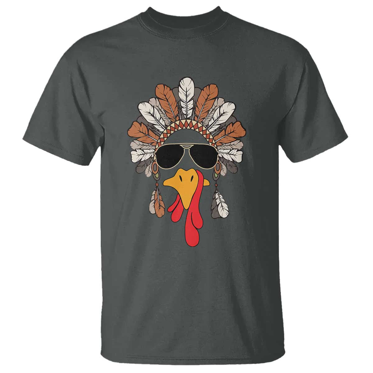 funny-turkey-face-t-shirt-family-matching-native-hat-cute-fall-thanksgiving