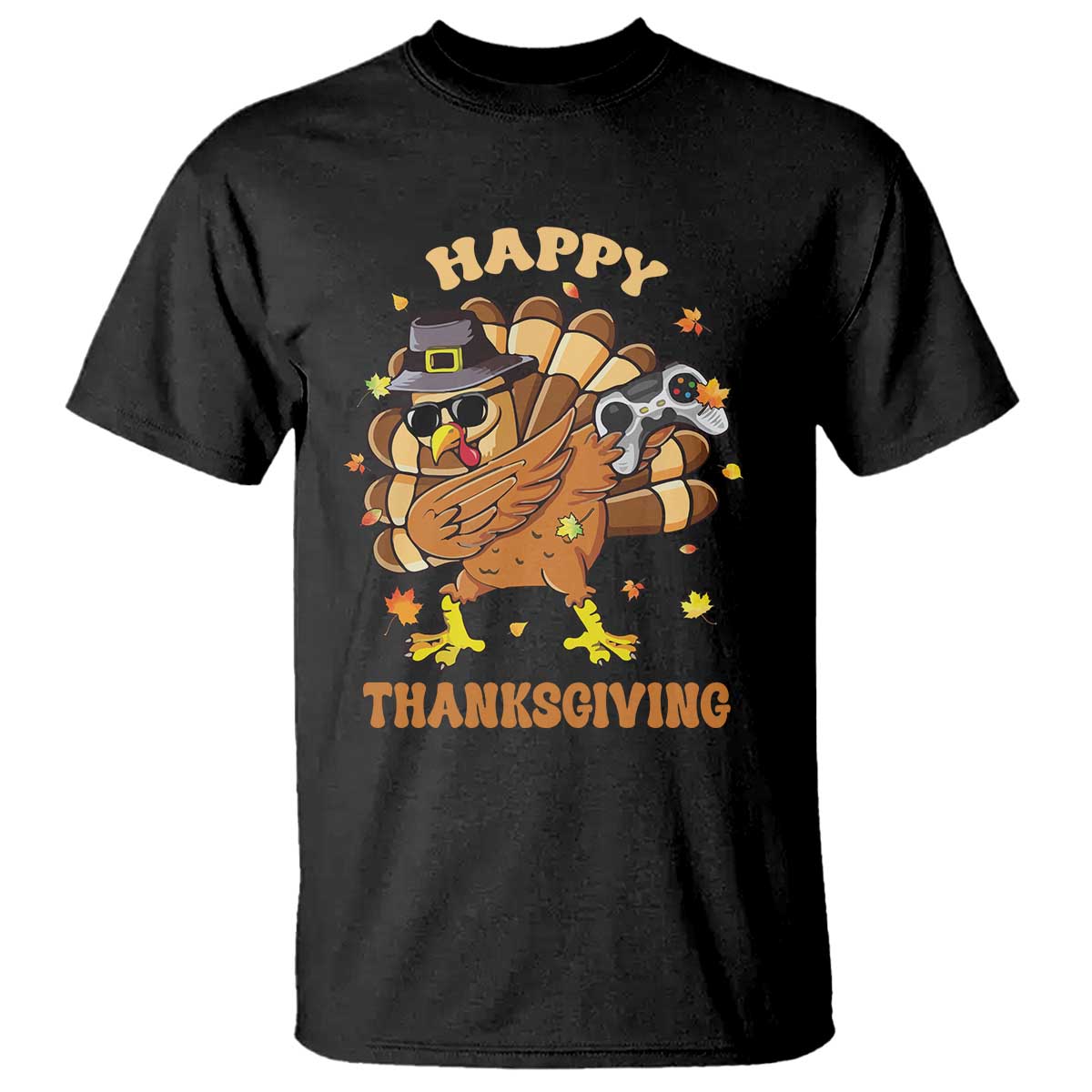 funny-thanksgiving-t-shirt-dabbing-gamer-turkey