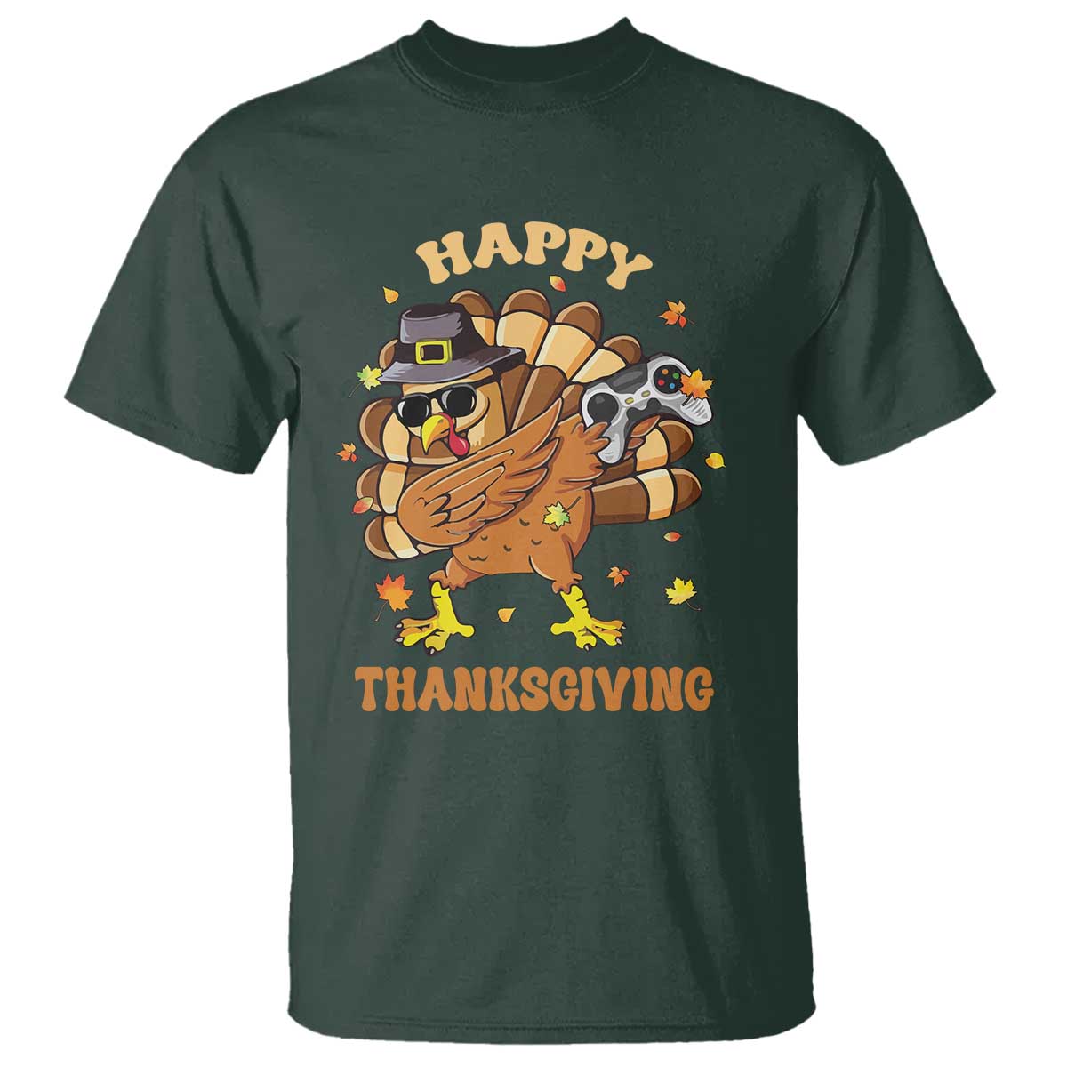 funny-thanksgiving-t-shirt-dabbing-gamer-turkey