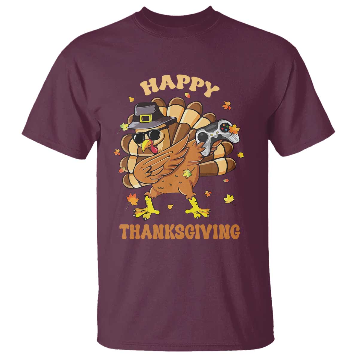 funny-thanksgiving-t-shirt-dabbing-gamer-turkey
