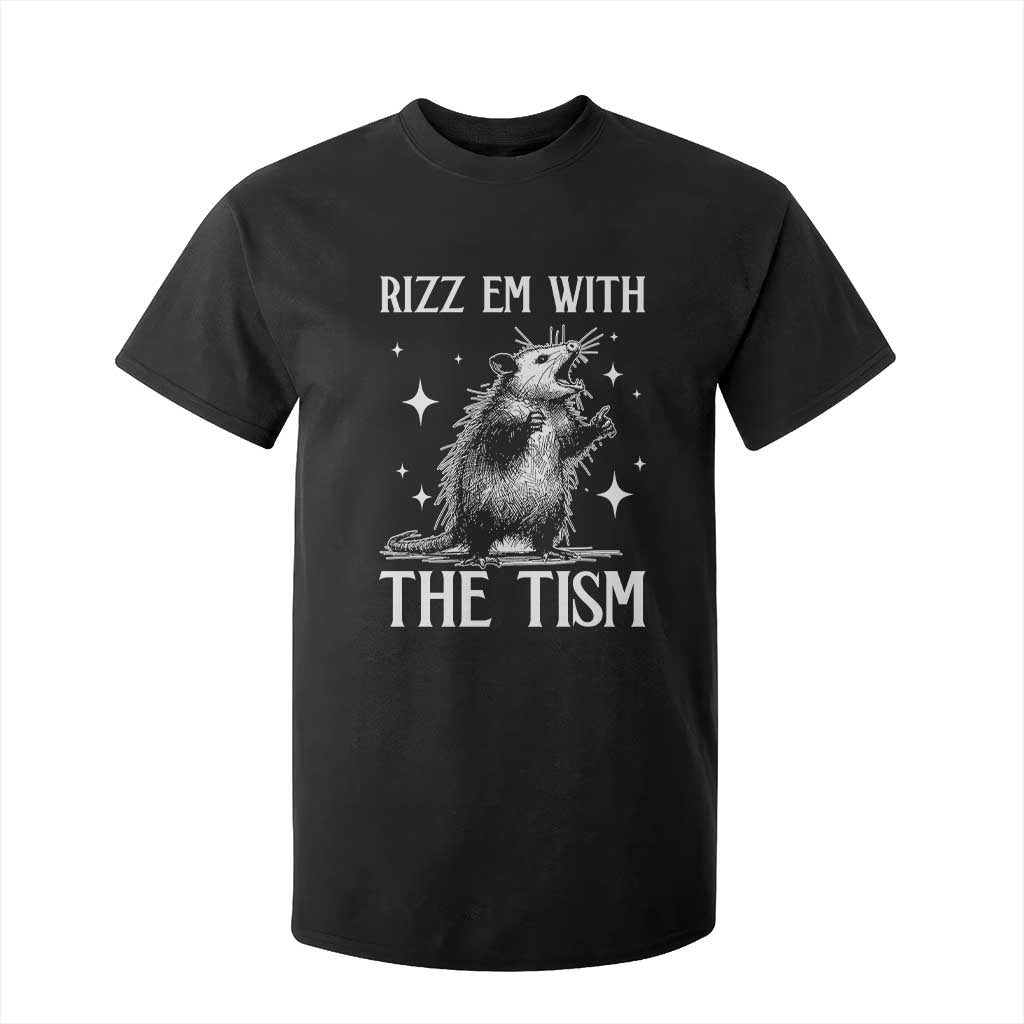 Funny Autism Opossum T Shirt For Kid Rizz Em With The Tism Meme Autistic ASD
