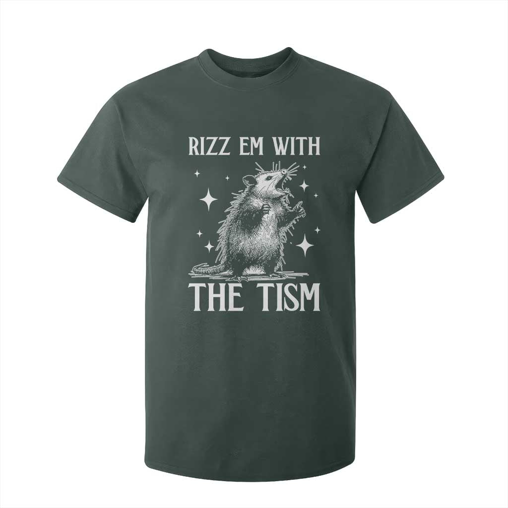 Funny Autism Opossum T Shirt For Kid Rizz Em With The Tism Meme Autistic ASD
