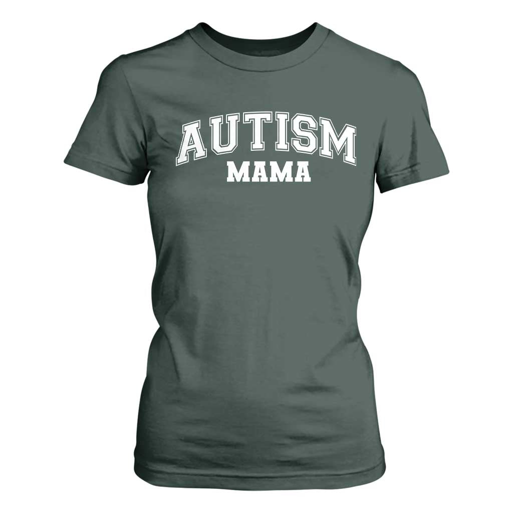 Autism Mama T Shirt For Women Autistic Mom Blessed