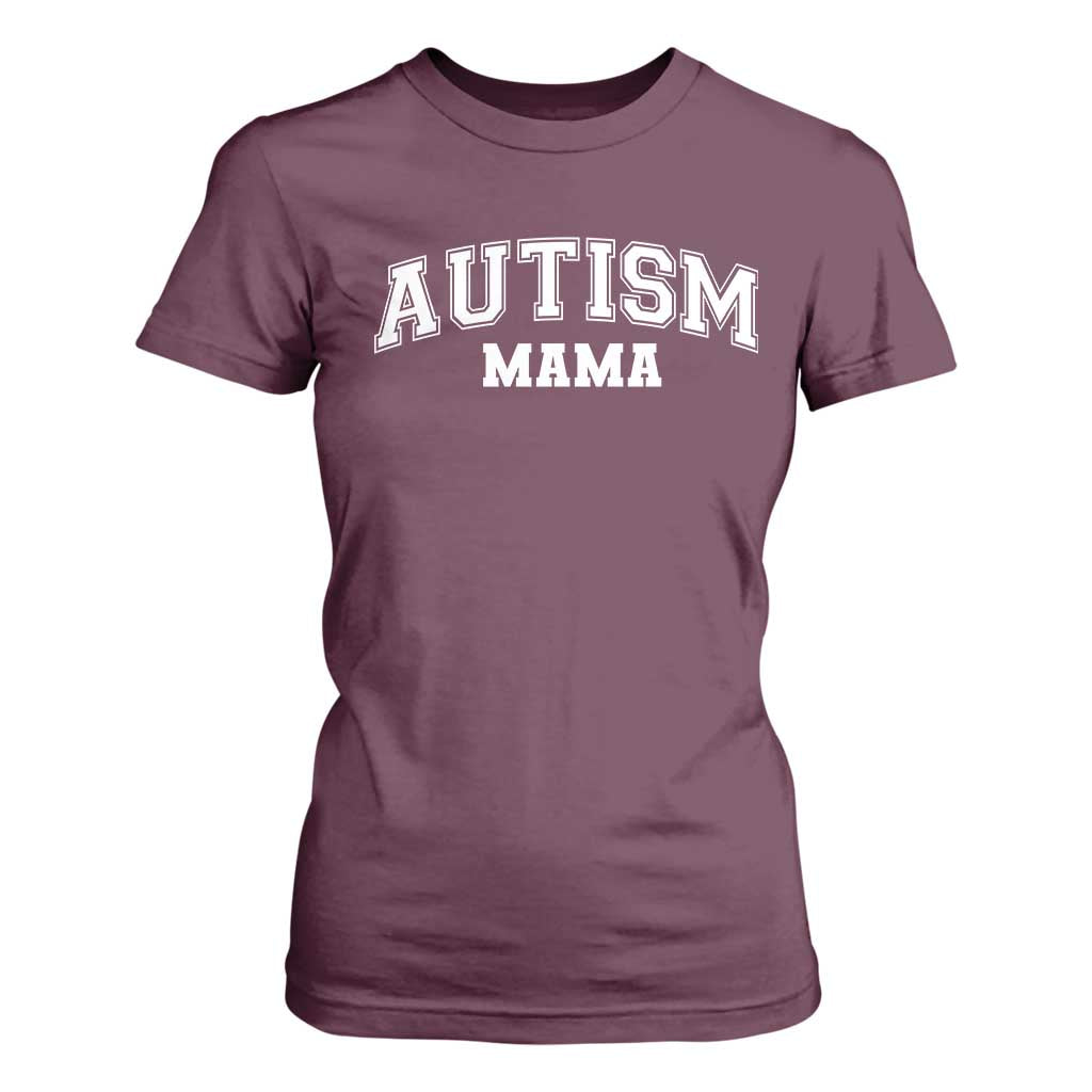 Autism Mama T Shirt For Women Autistic Mom Blessed