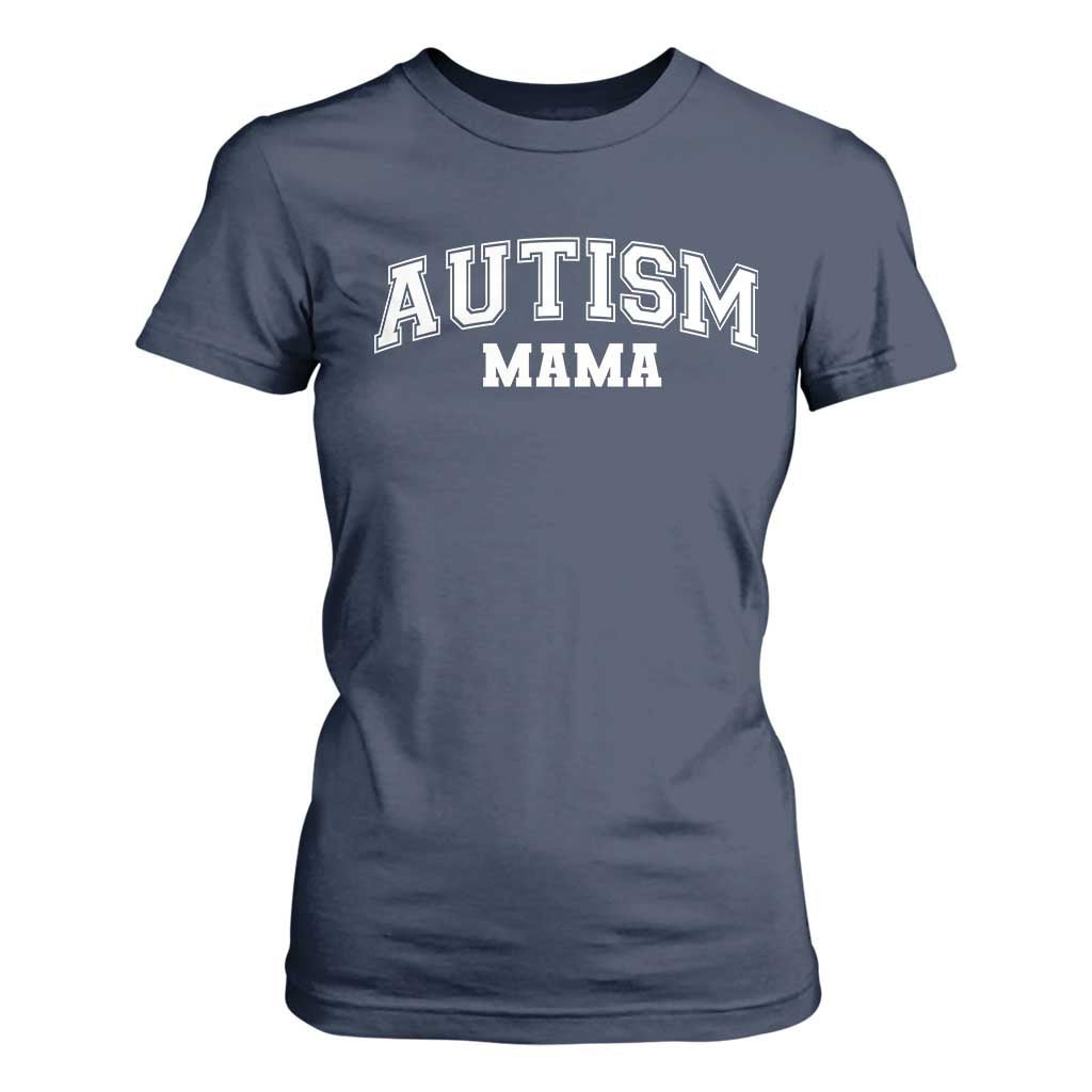 Autism Mama T Shirt For Women Autistic Mom Blessed