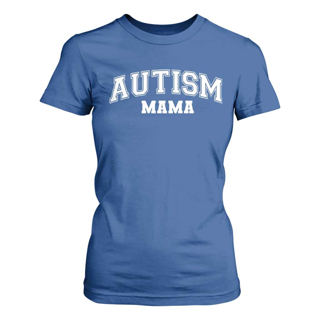 Autism Mama T Shirt For Women Autistic Mom Blessed