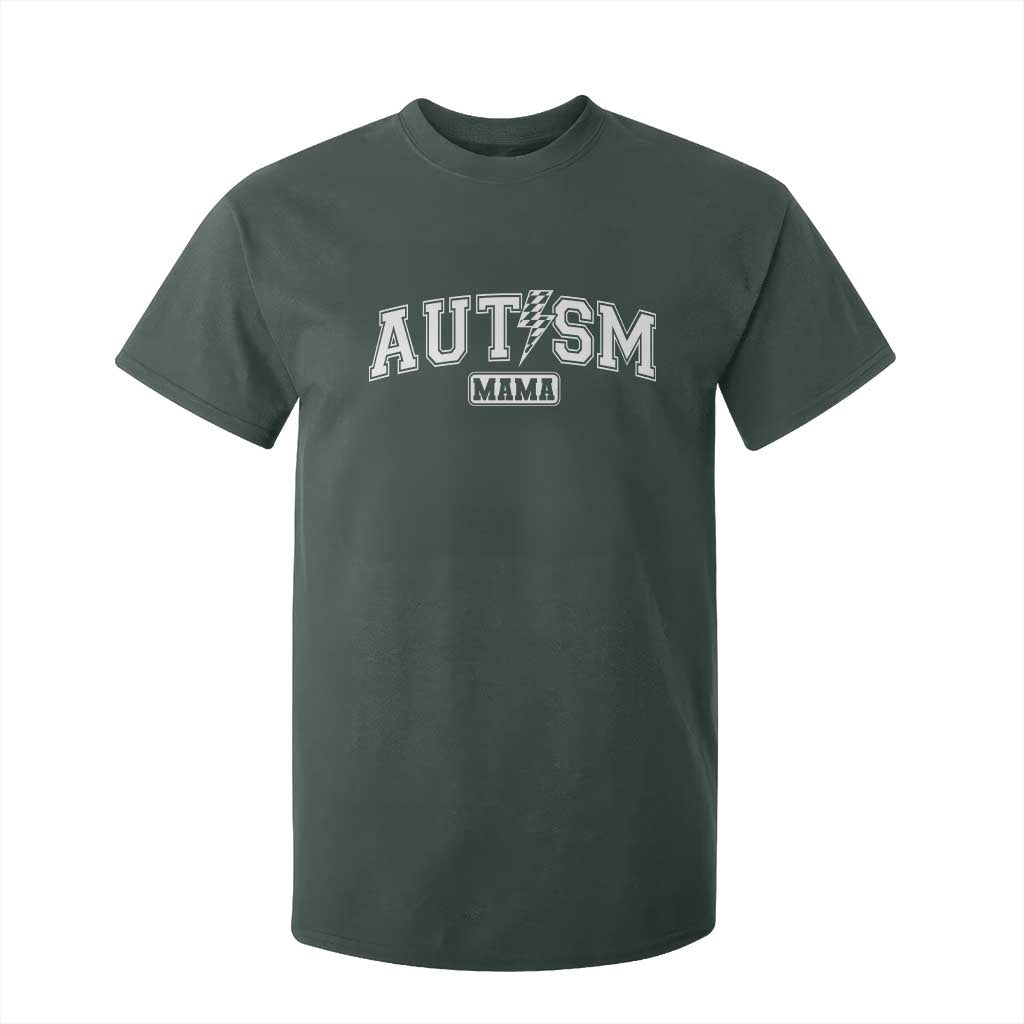 Autism Mama Lightning Bolt Checkered T Shirt For Kid Autistic Mom Blessed