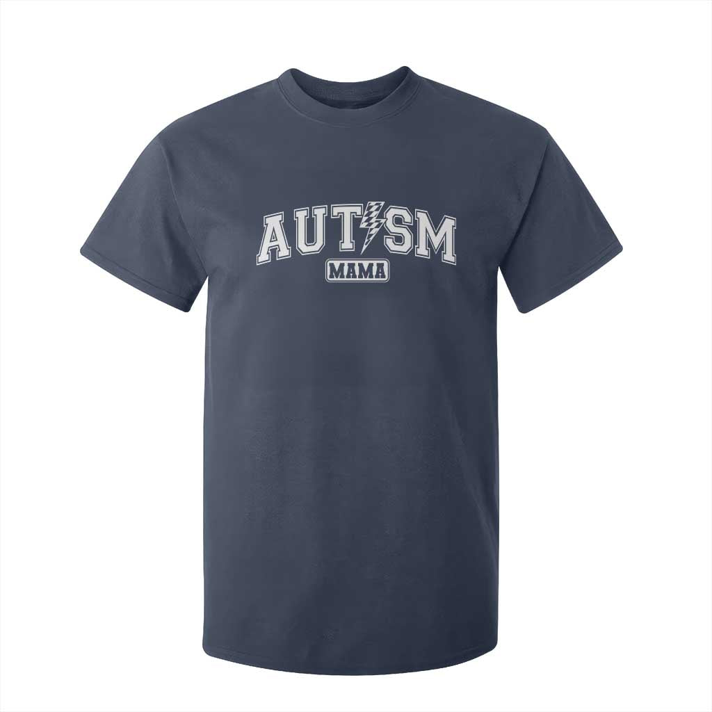 Autism Mama Lightning Bolt Checkered T Shirt For Kid Autistic Mom Blessed