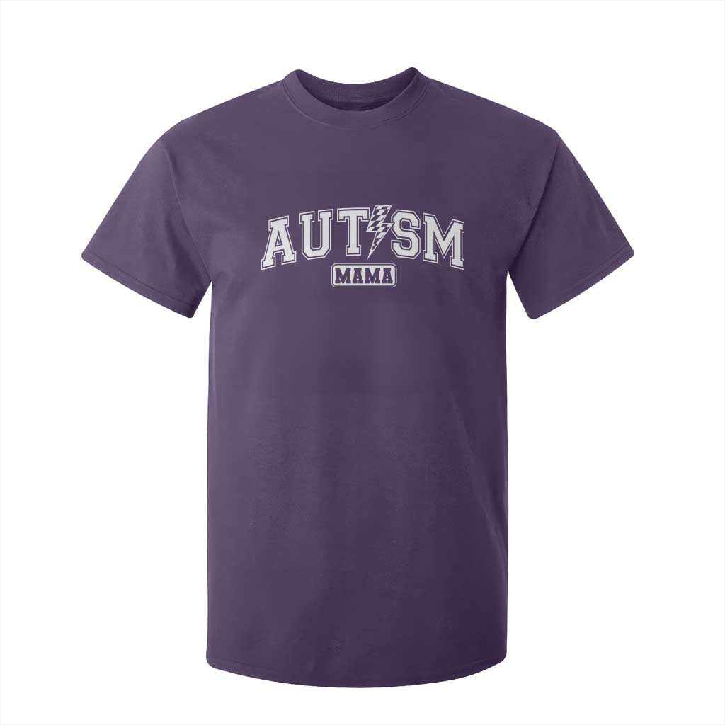 Autism Mama Lightning Bolt Checkered T Shirt For Kid Autistic Mom Blessed