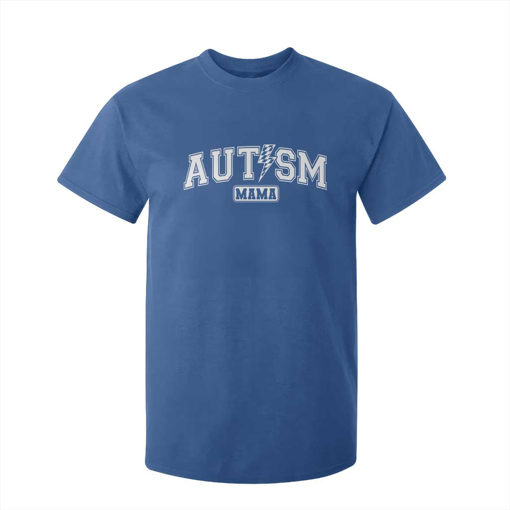 Autism Mama Lightning Bolt Checkered T Shirt For Kid Autistic Mom Blessed