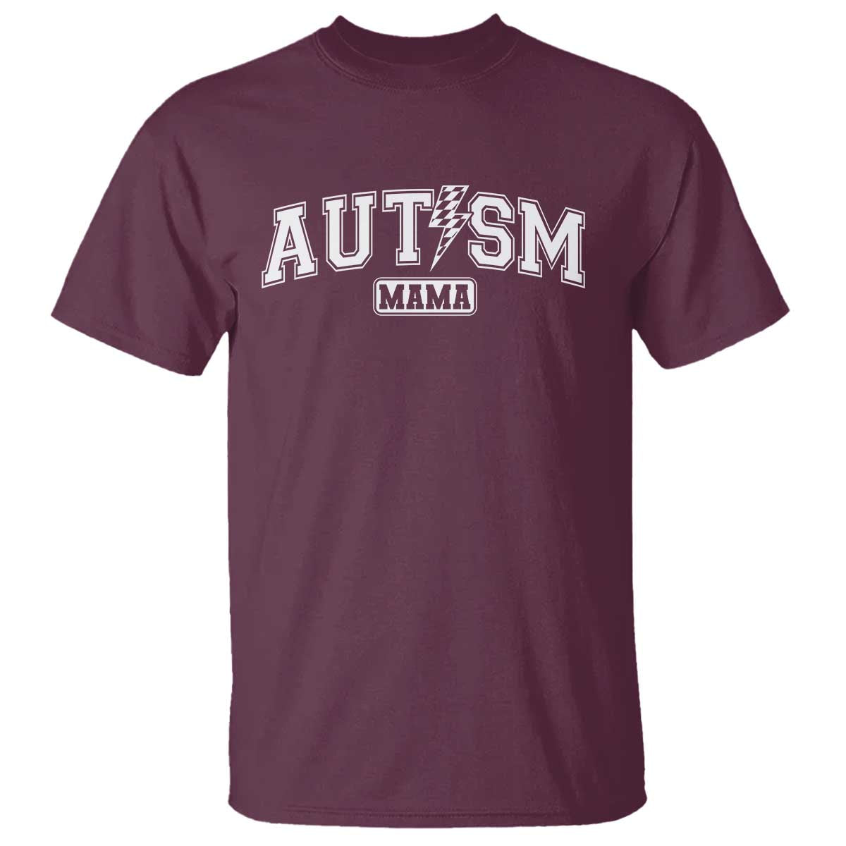 autism-mama-lightning-bolt-checkered-t-shirt-autistic-mom-blessed