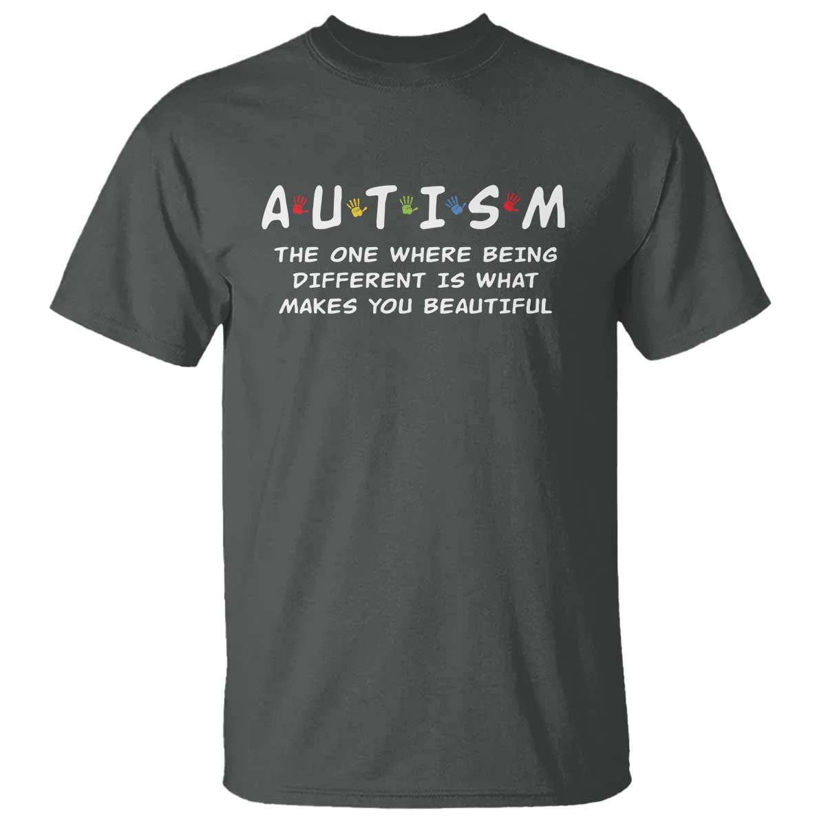 Friends Autism T Shirt The One Where Being Different is What Makes You Beautiful