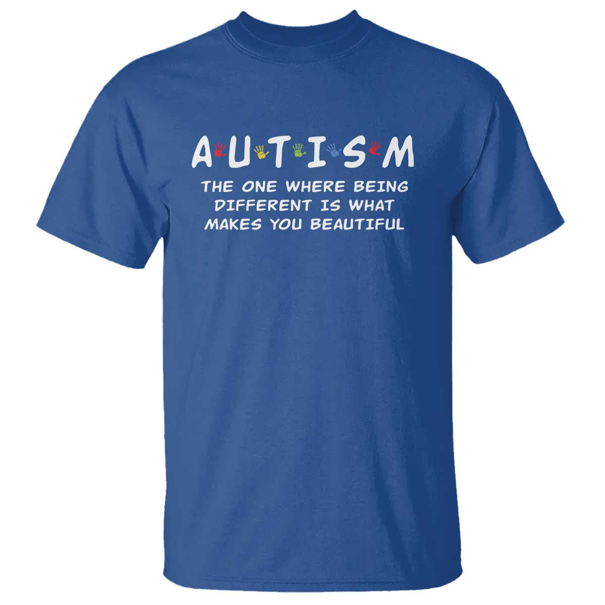 Friends Autism T Shirt The One Where Being Different is What Makes You Beautiful