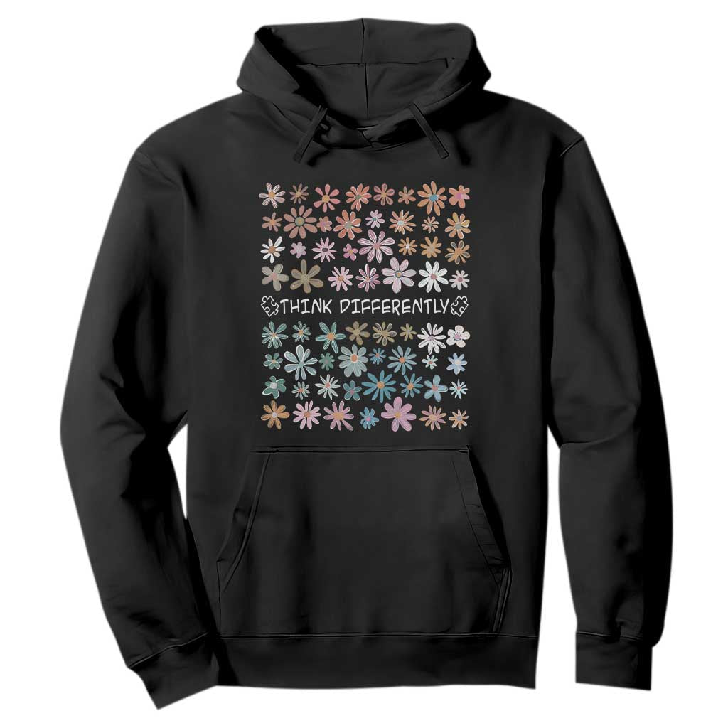 Autism Support Hoodie Think Differently Neurodiversity Sped Teacher