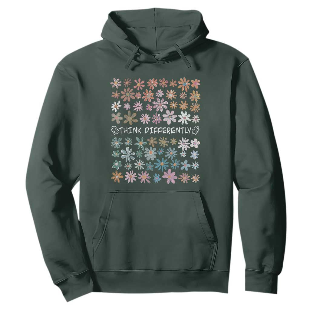 Autism Support Hoodie Think Differently Neurodiversity Sped Teacher