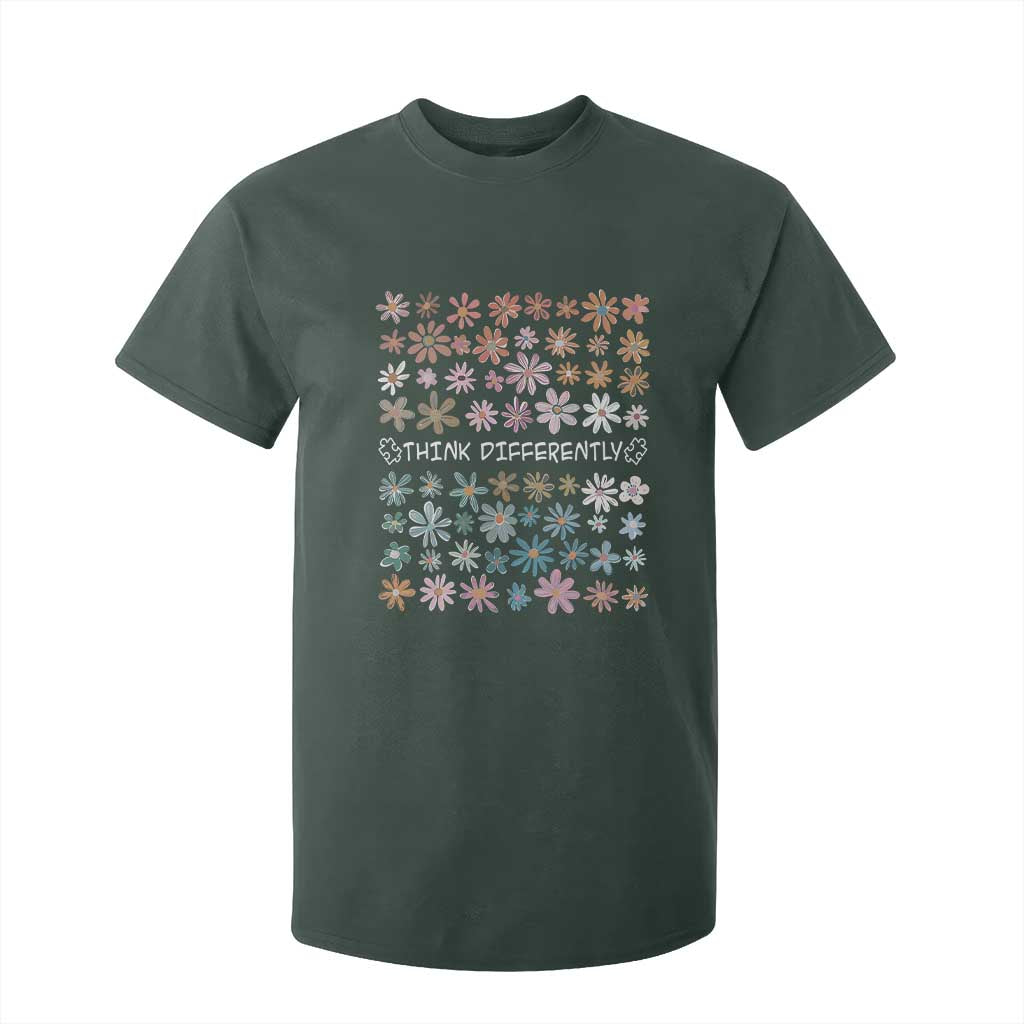 Autism Support T Shirt For Kid Think Differently Neurodiversity Sped Teacher