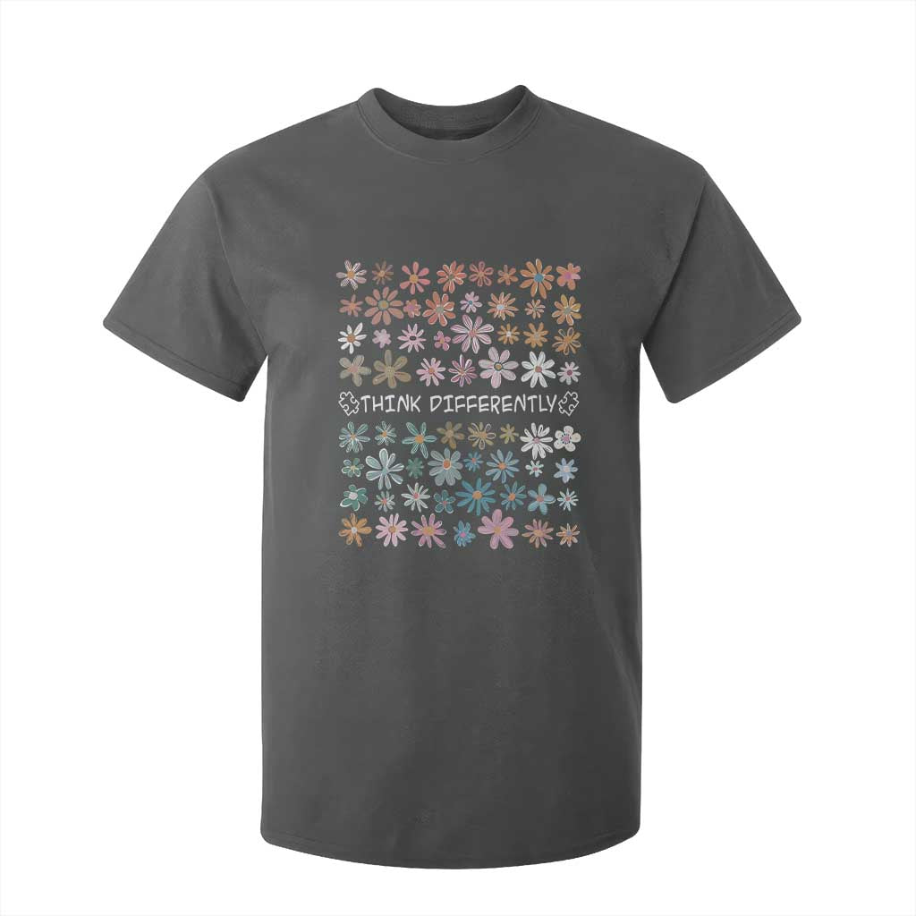 Autism Support T Shirt For Kid Think Differently Neurodiversity Sped Teacher