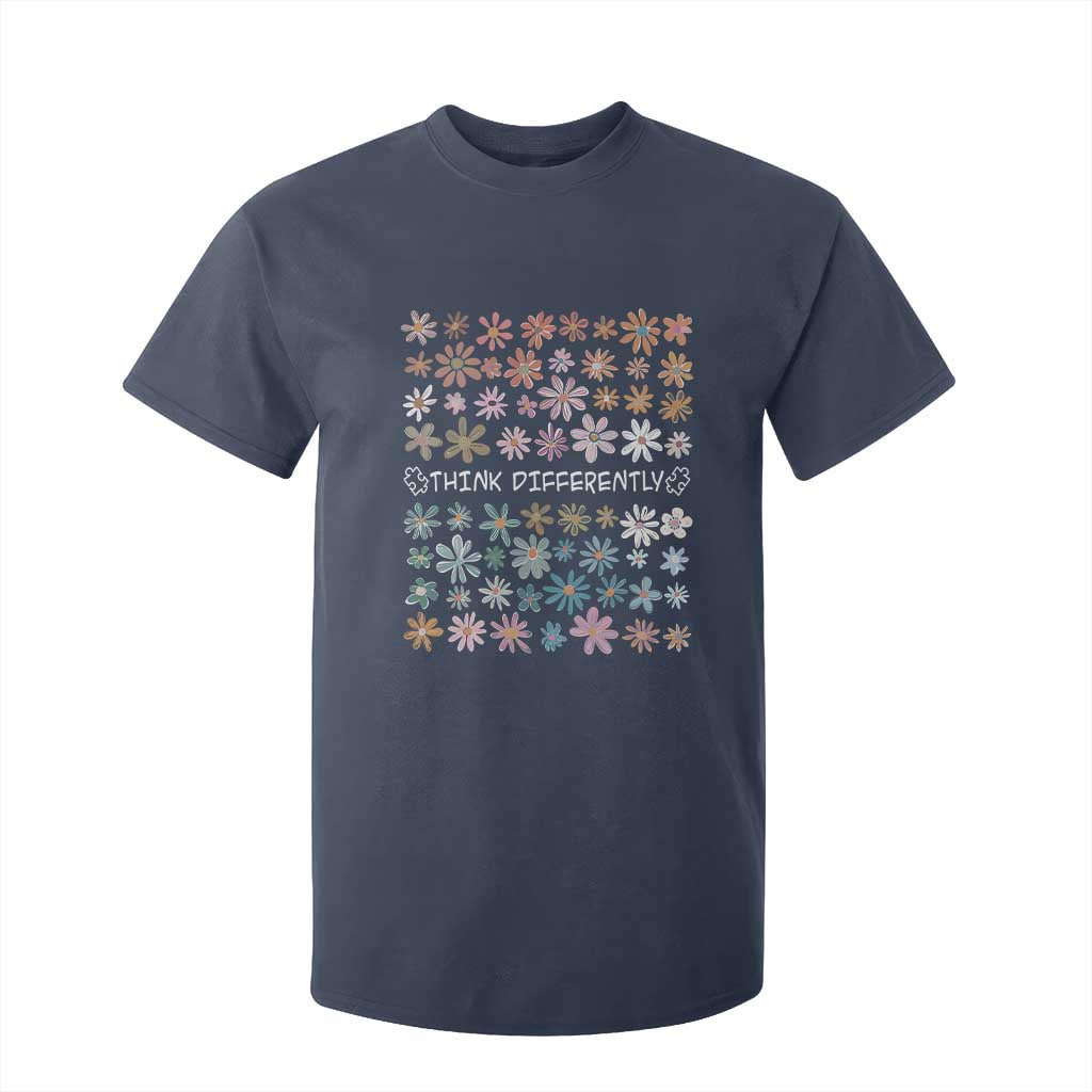 Autism Support T Shirt For Kid Think Differently Neurodiversity Sped Teacher