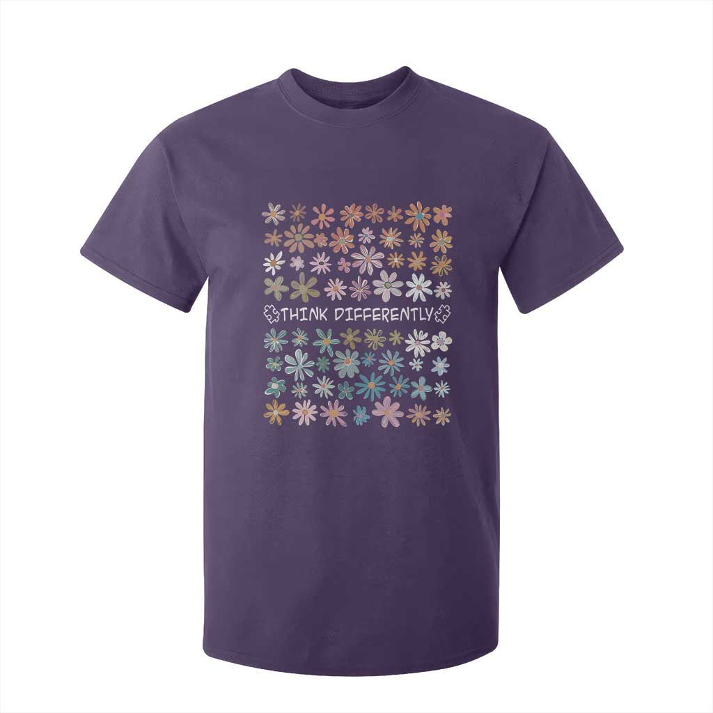 Autism Support T Shirt For Kid Think Differently Neurodiversity Sped Teacher