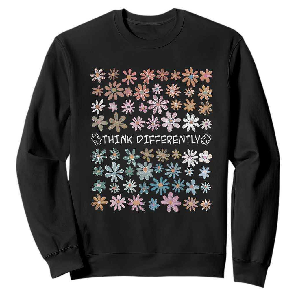Autism Support Sweatshirt Think Differently Neurodiversity Sped Teacher