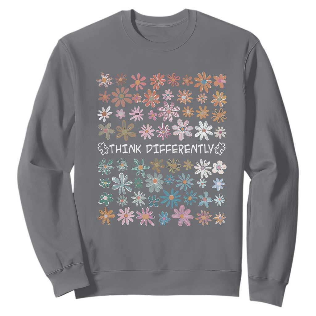 Autism Support Sweatshirt Think Differently Neurodiversity Sped Teacher