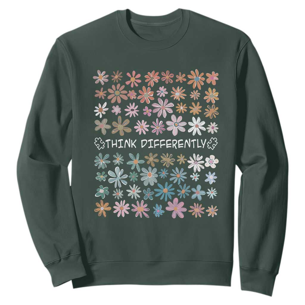 Autism Support Sweatshirt Think Differently Neurodiversity Sped Teacher