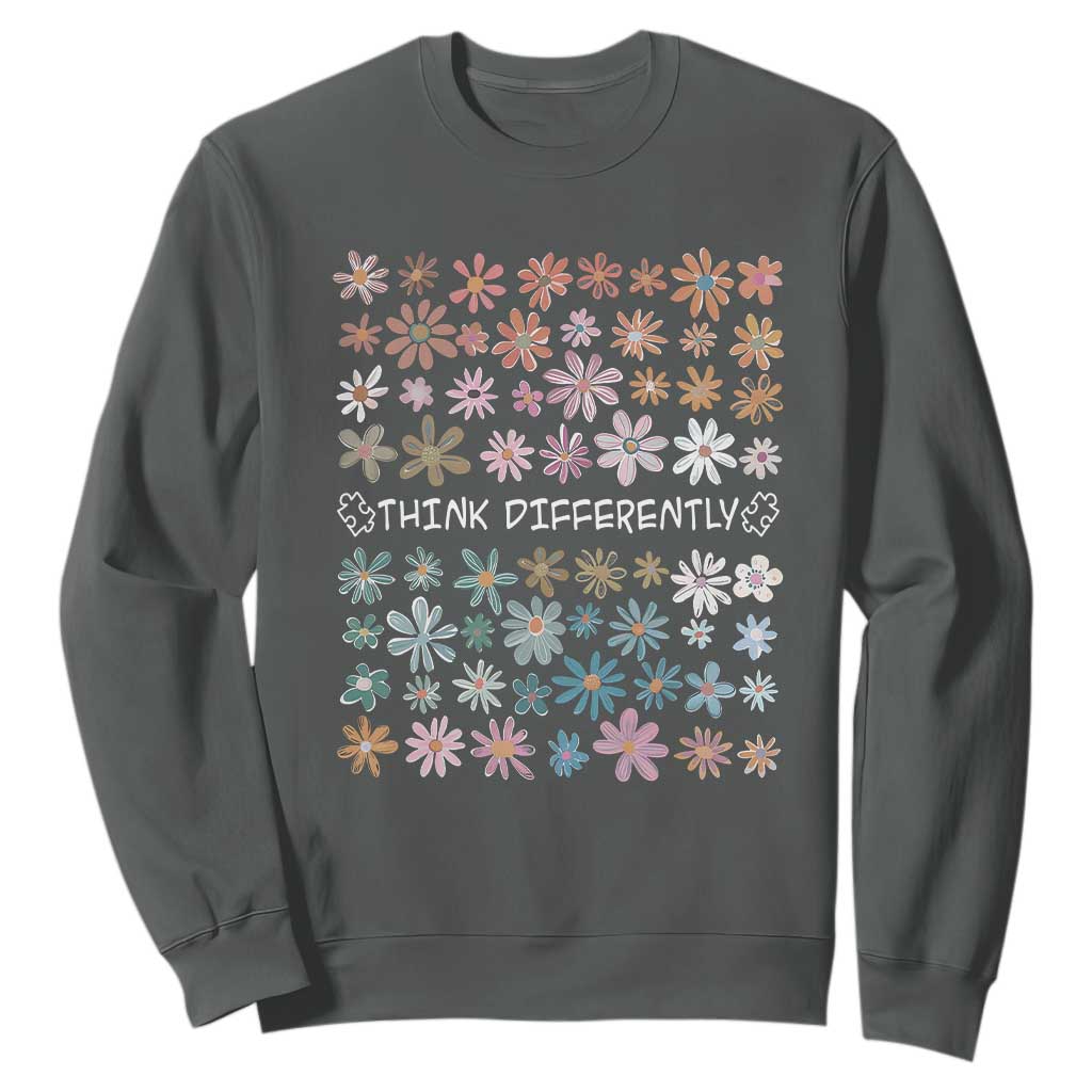 Autism Support Sweatshirt Think Differently Neurodiversity Sped Teacher