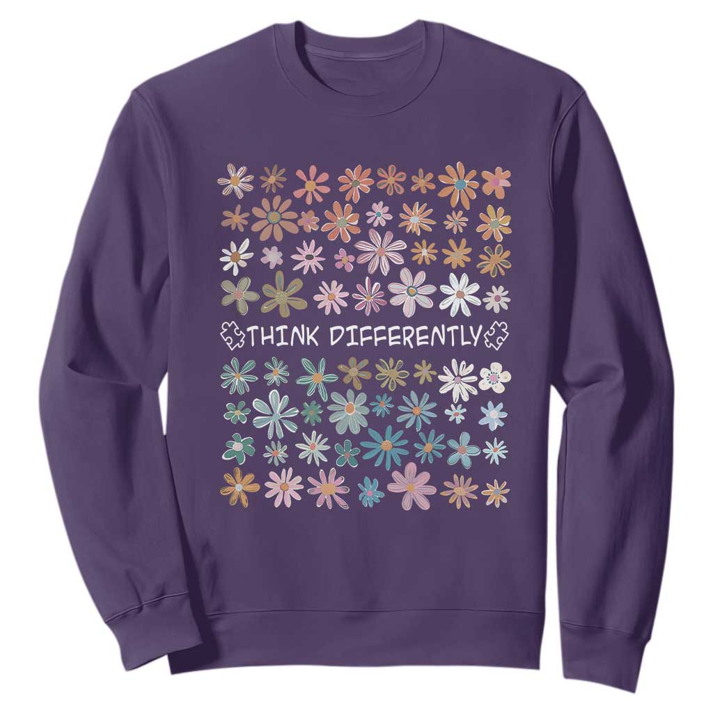 Autism Support Sweatshirt Think Differently Neurodiversity Sped Teacher