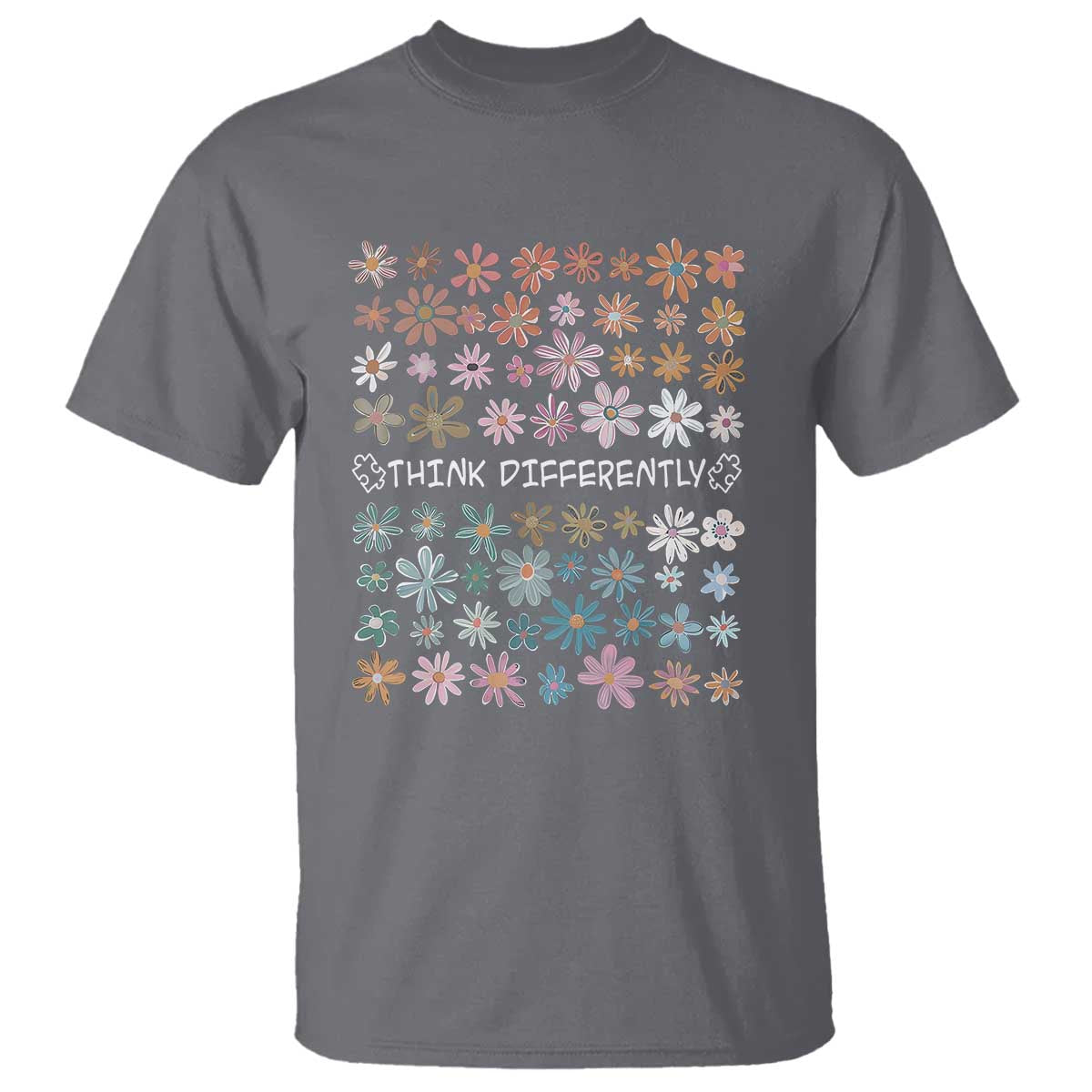 Autism Support T Shirt Think Differently Neurodiversity Sped Teacher