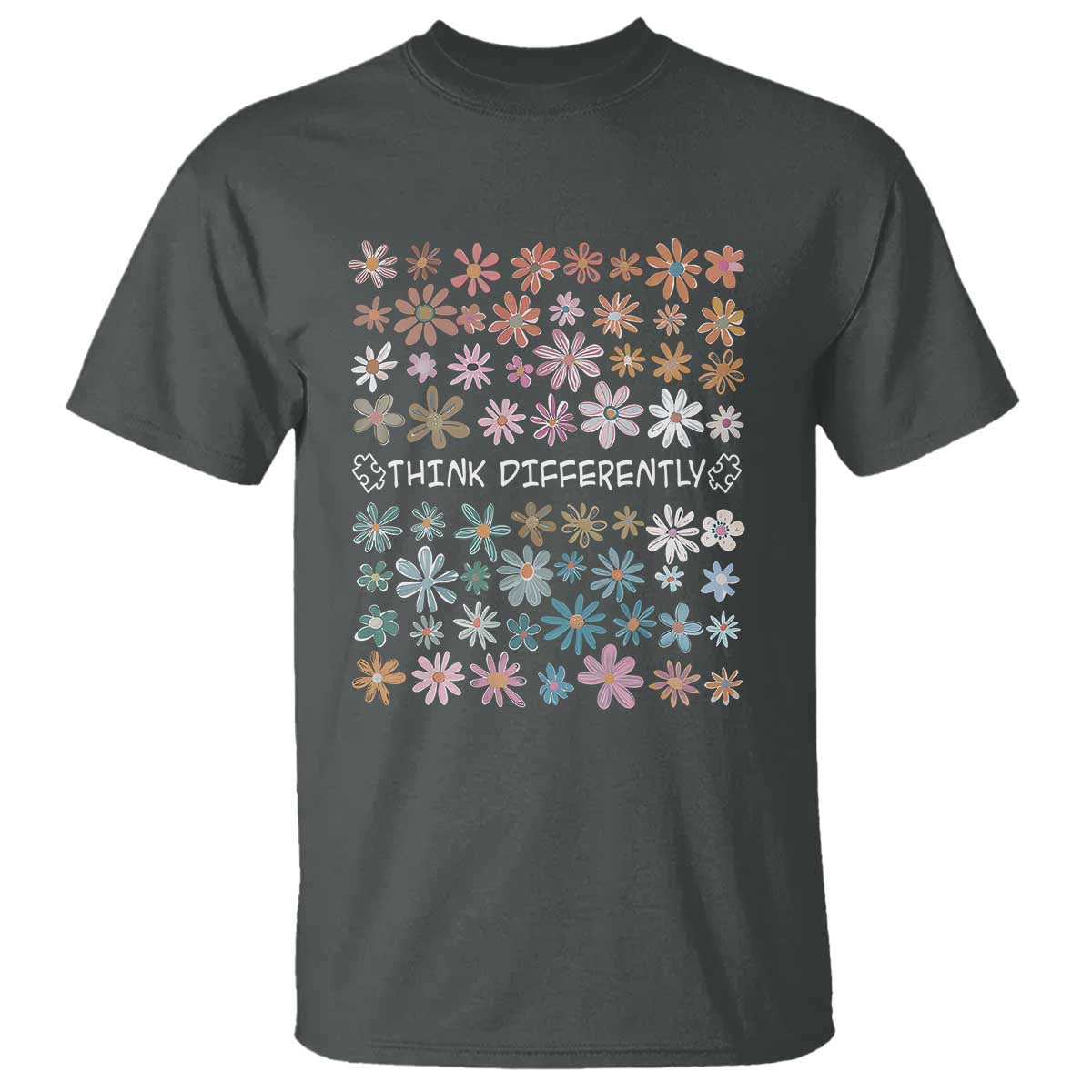 Autism Support T Shirt Think Differently Neurodiversity Sped Teacher