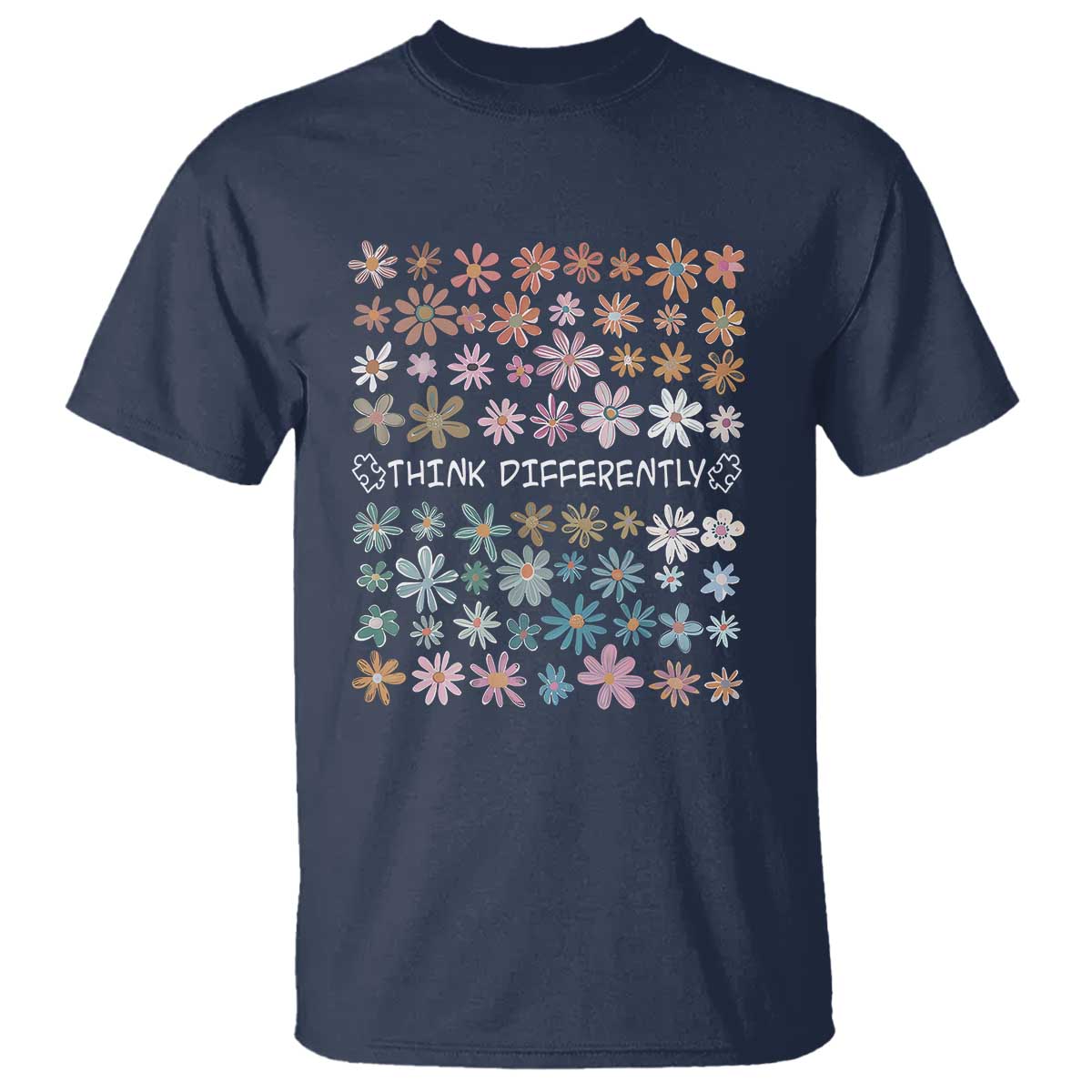 Autism Support T Shirt Think Differently Neurodiversity Sped Teacher