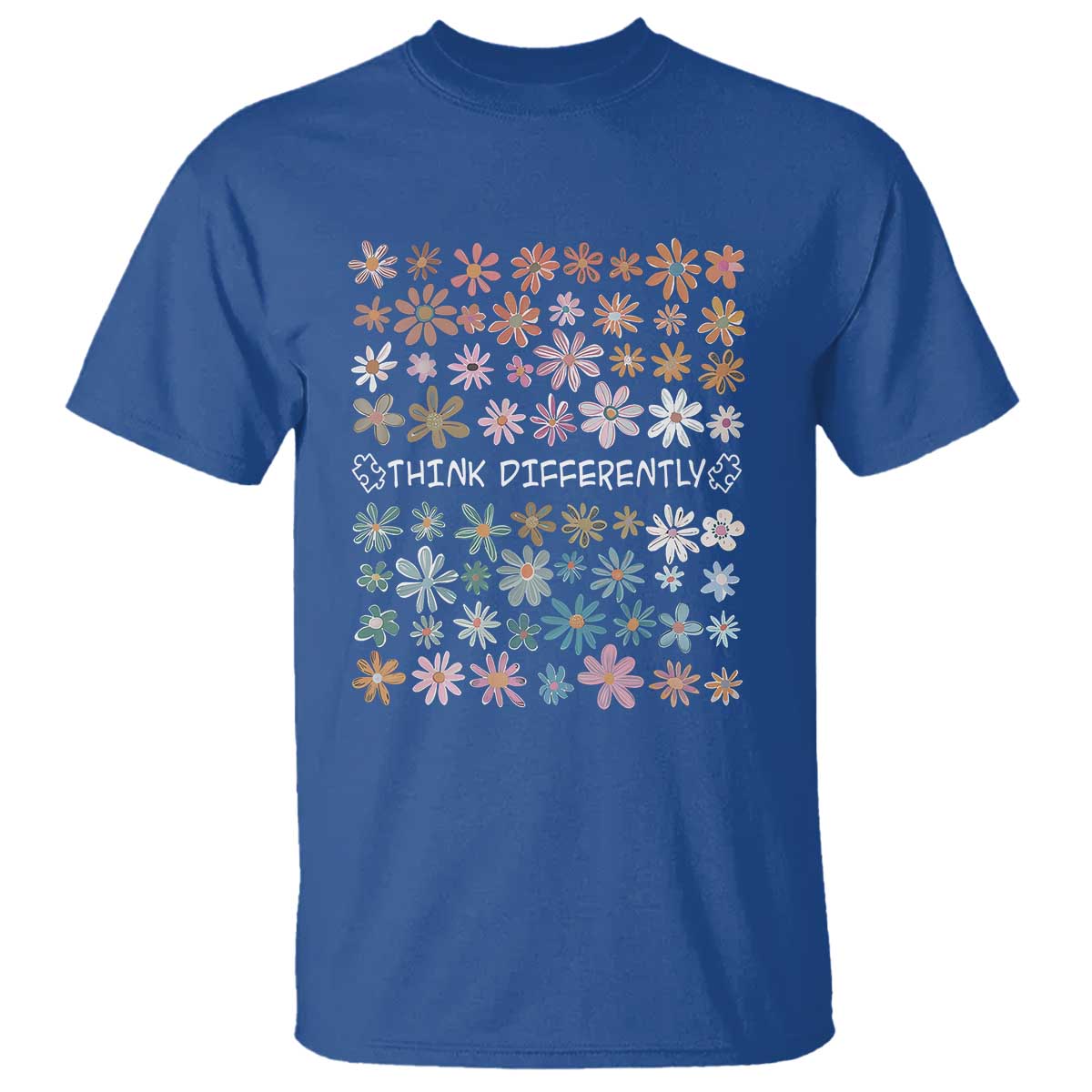 Autism Support T Shirt Think Differently Neurodiversity Sped Teacher