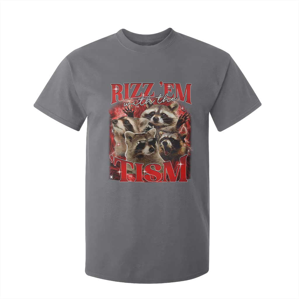 Autism Funny T Shirt For Kid Rizz Em With The Tism Meme Autistic Racoon